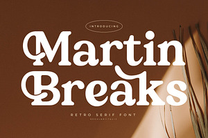 Martin Breaks Retro Serif Font