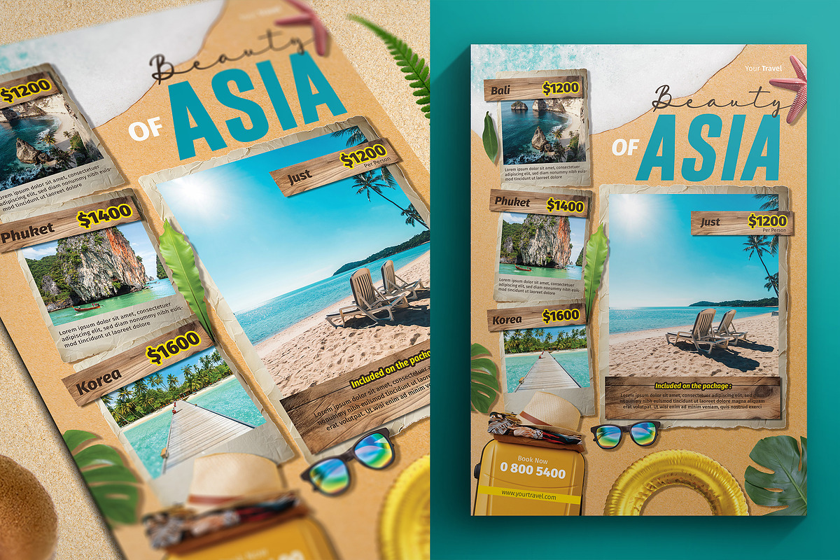 Travel Flyer, a Flyer Template by Aarley Kaiven
