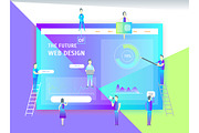 Web Page Design Concept Banner Card, a Templates & Theme by Bigmouse_art (Thumbnail 2 of 2)