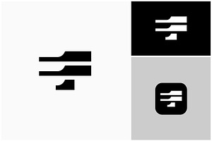 Letter TF FT Initials Simple Logo, a Branding & Logo Template by ika trisiana