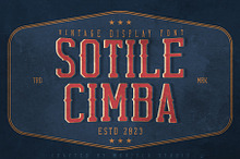 Sotile Cimba - Vintage Display Font