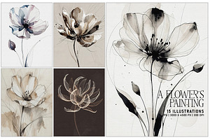 A Flower's Painting, a Decorative Illustration by Digital Art Creations