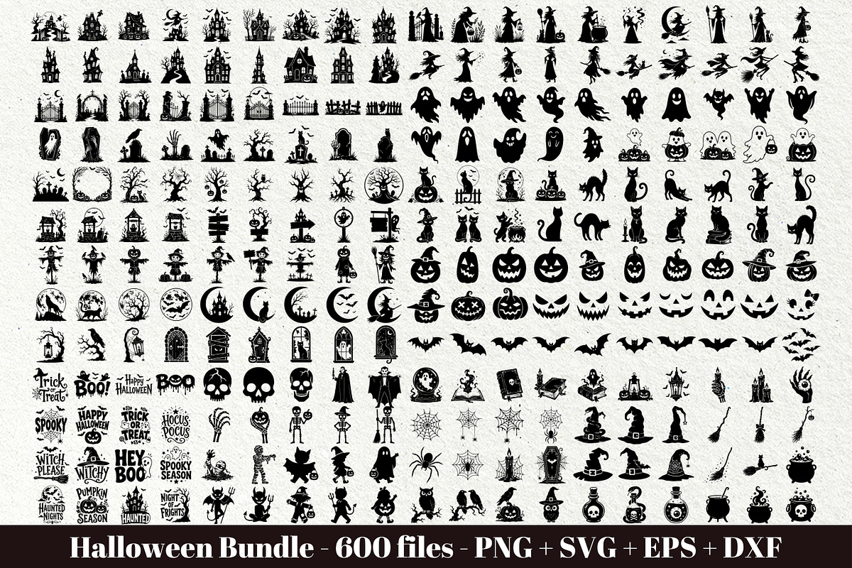 Halloween SVG Bundle, a Seasonal Illustration by DENIDigitalArtSudio (Photo 1 of 9)