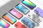 Realistic 3D iPhone Mock-Up Bundle 2, an iPhone Mockup by Graphicsworld125 (Thumbnail 5 of 15)