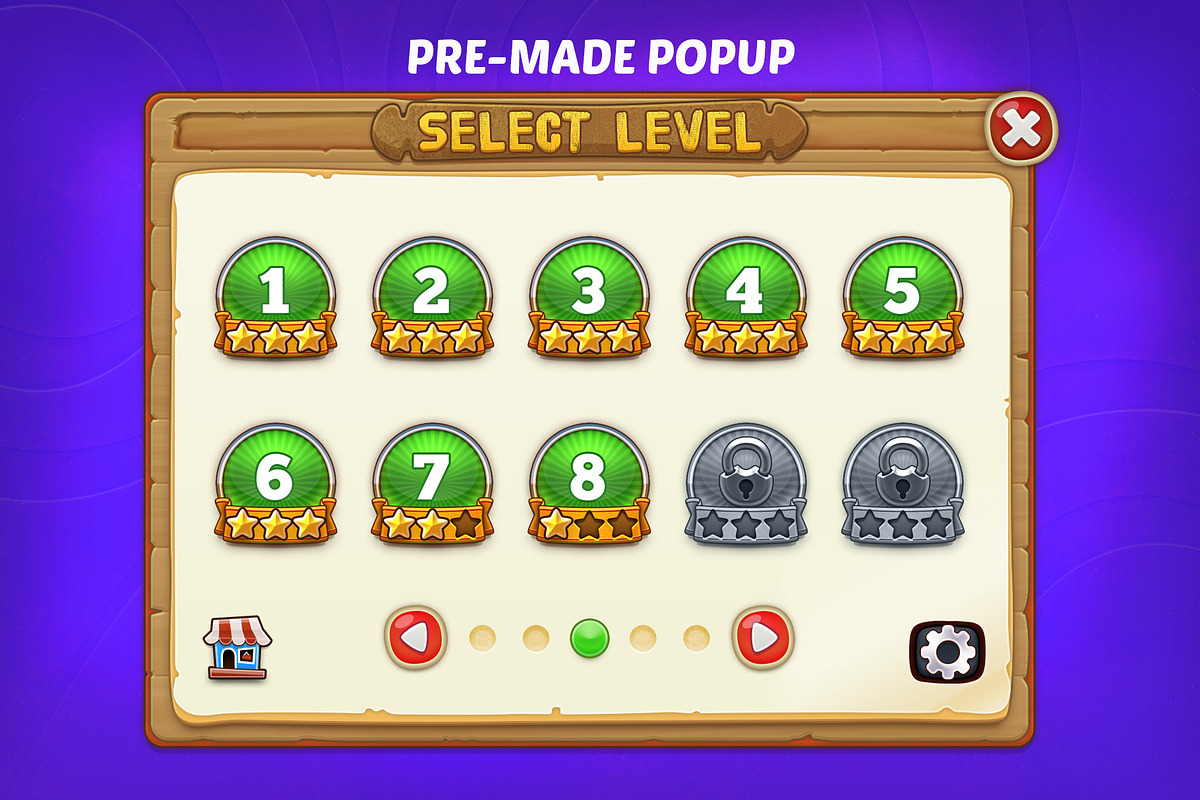 DINGDONG - Game GUI Pack, a Templates & Theme by Weirdsgn Store (Photo 8 of 11)