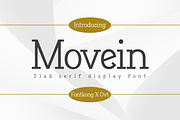 Movein - Slab Serif Display Font, a Slab Serif Font by overlaytemplates (Thumbnail 1 of 5)