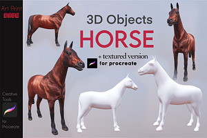 3D Object Horse Model Tattoo E Book