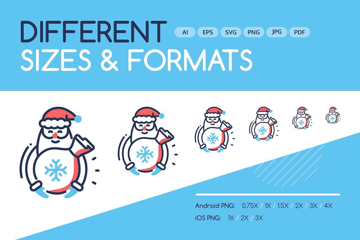 Christmas Line Icons Set, an Outline Icon by Boyko Pictures (Photo 5 of 9)