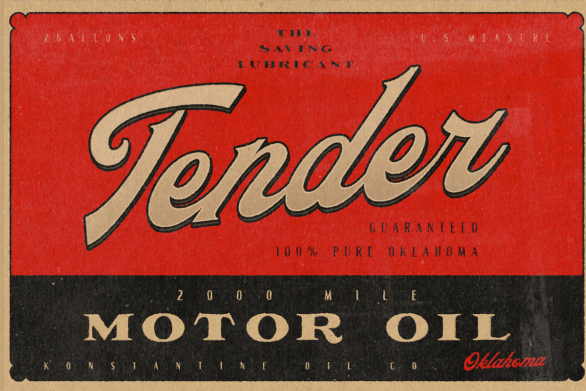 Fathers - Vintage Old Lettering Font, a Font by Konstantine Studio (Photo 5 of 8)