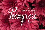 Peonyrose, a Script Font by Esui Studio (Thumbnail 1 of 4)