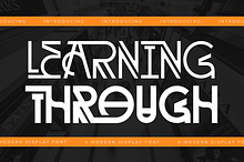 Learning Through - Art Deco Font