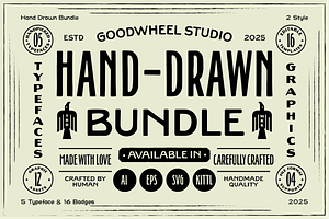 Hand-drawn Bundle Vol.1, a Branding & Logo Template by Goodwheel Studio