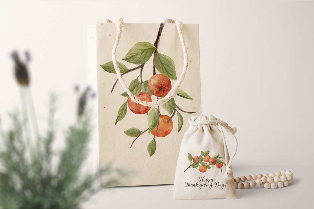Apples and branches Watercolor set, an Illustration by NataliVA (Photo 7 of 9)