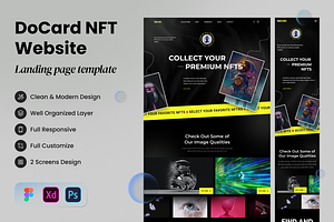 NFTs Marketplace Landing Page