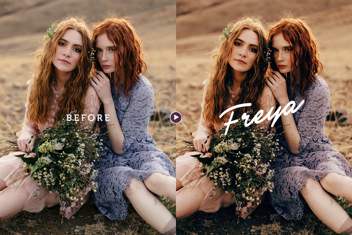 Freya Portrait Action for Photoshop, an Action Add-On by Presetrain Co. (Photo 2 of 9)