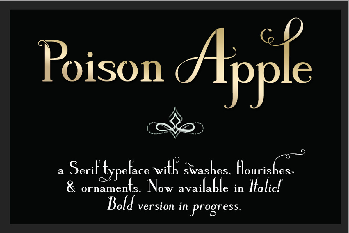 Poison Apple: a Serif & Script font