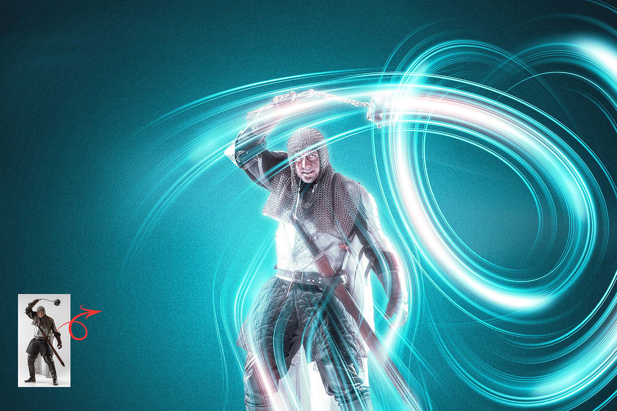Lightwave Motion Photoshop Action, an Action Add-On by MRI STUDIO (Photo 17 of 29)