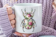 Floral Beetle PNG, an Illustration by Craft Nest (Thumbnail 6 of 7)