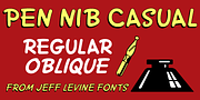 Pen Nib Casual JNL, a Handwritten Font by Jeff Levine Fonts (Thumbnail 1 of 5)