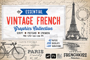 Essential Vintage French Graphics, a Graphic by French Kiss Collections (Thumbnail 1 of 30)