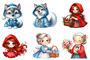 Little Red Riding Hood Clipart, an Illustration by CreationArt (Thumbnail 6 of 7)