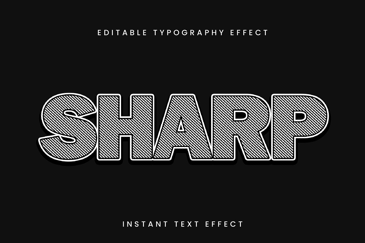 Bold Lines Text Effect, a Templates & Theme by studiogstock (Photo 1 of 2)