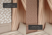 Vintage Bedroom Wallpaper Mockup, a Household Mockup by LinnestCreative (Thumbnail 3 of 5)