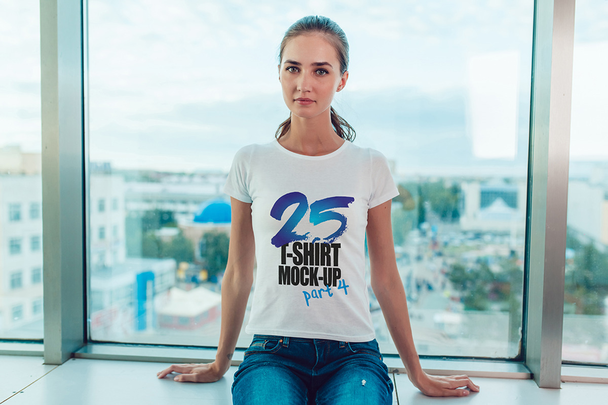 100 T-Shirt Mock-Up Bundle, a Shirt Mockup by Freeman Studio (Photo 37 of 42)