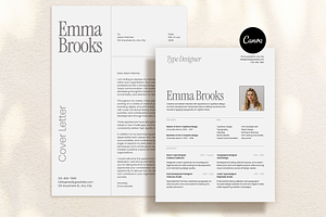 Gray Modern Minimalist CV Resume, a Resume Template by Creatif Foundry