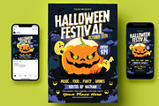 Halloween Party Flyer, a Flyer Template by Creativestoree (Thumbnail 4 of 5)