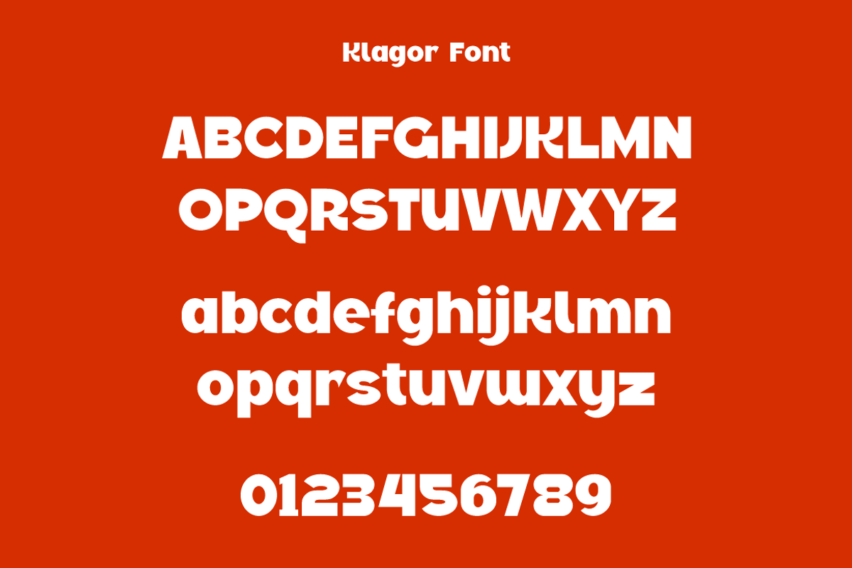 Klagor - Bold Display Font, a Sans Serif Font by Iqsiart Studio (Photo 13 of 15)