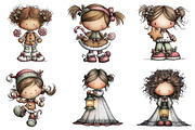 Christmas Candy Elf Clipart, an Illustration by DreamArtGraphic (Thumbnail 5 of 5)