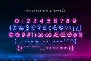 Newon - Modern Neon Light Font, a Sans Serif Font by Hamz Studio (Thumbnail 2 of 16)