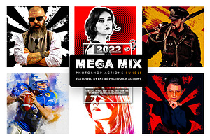 Mega Mix Photoshop Action Bundel
