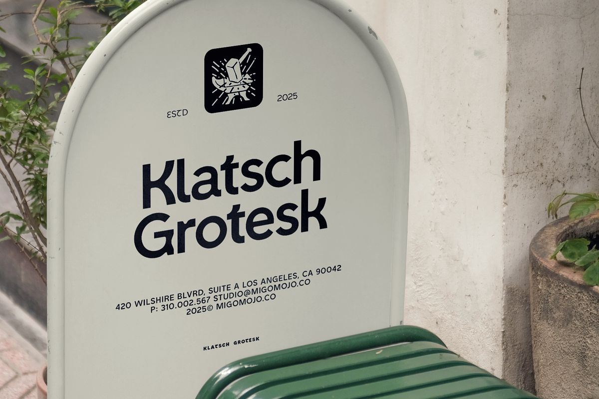 Klatsch Grotesk - Font Family, a Sans Serif Font by Migomojo Type House (Photo 10 of 12)