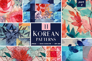 Korean Seamless Patterns - part 2, a Pattern Graphic by Ninterints