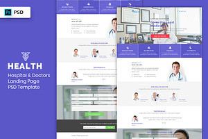 Hospital & Doctors Landing Page