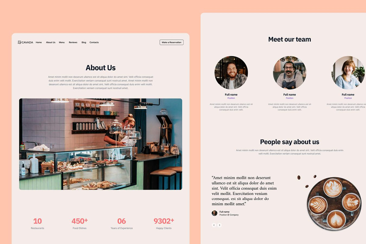 Cavada - Coffee & Bakery Template, a Websites & App Template by EGO Creative Innovations (Photo 4 of 6)