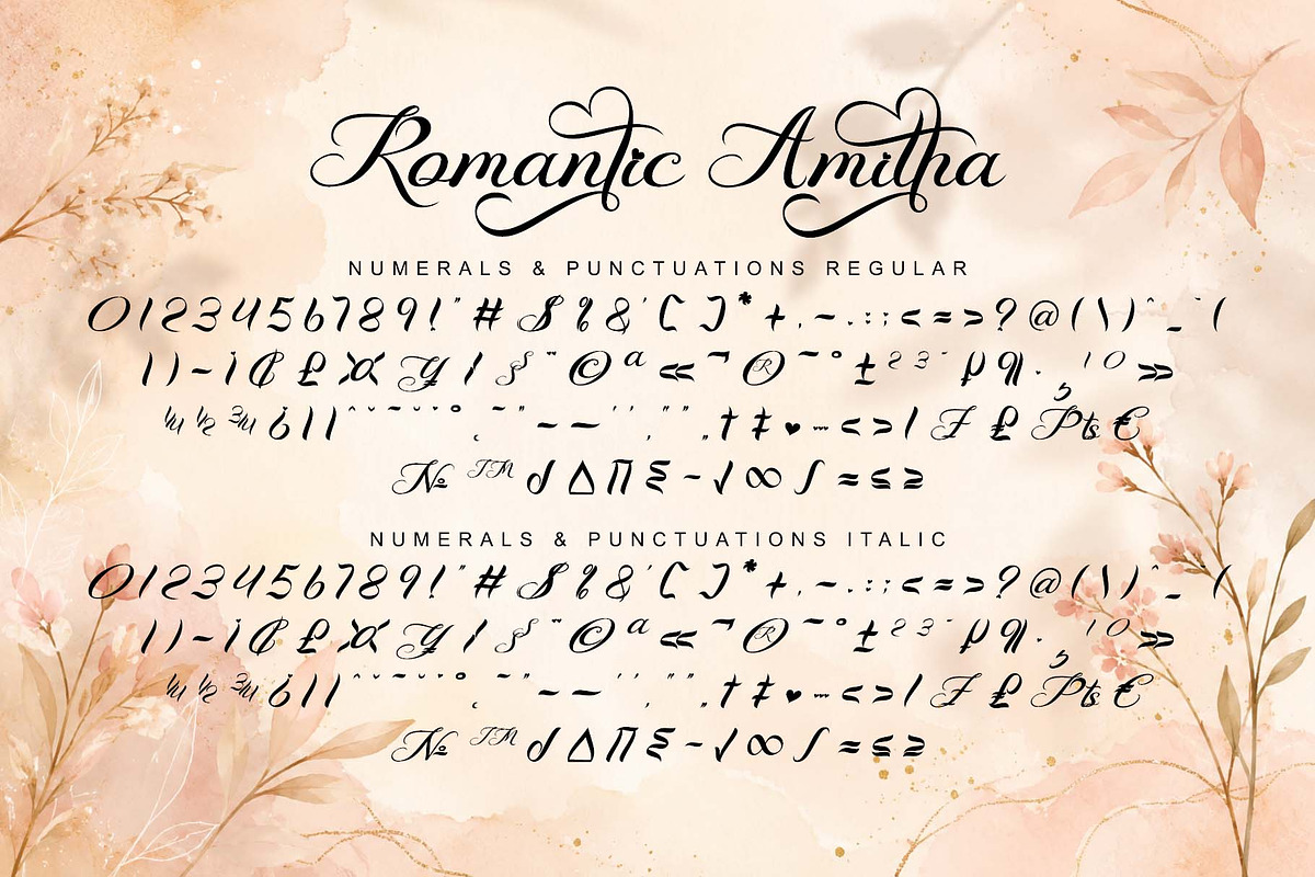Romantic Amitha, a Handwritten Font by Yoga Letter (Photo 9 of 11)