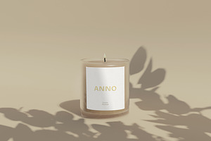 Anno Glass Candle Mockup