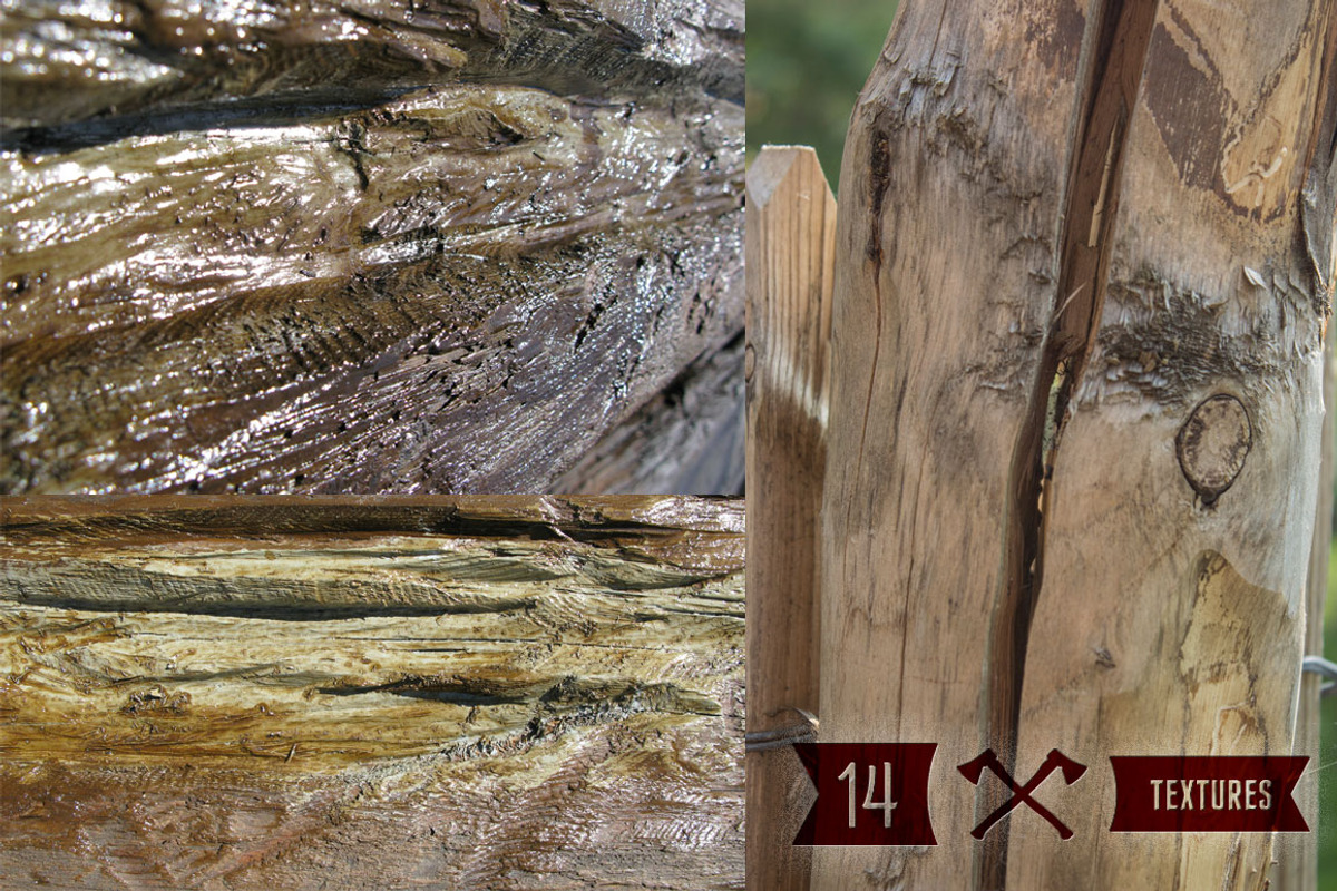 Rough Wood Texture Set - 14 HR preview 5