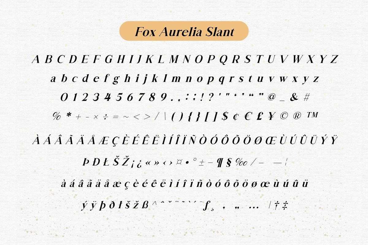 Fox Aurelia (Slant) & Fox Radiant, a Sans Serif Font by Fox7 By Rattana (Photo 12 of 12)