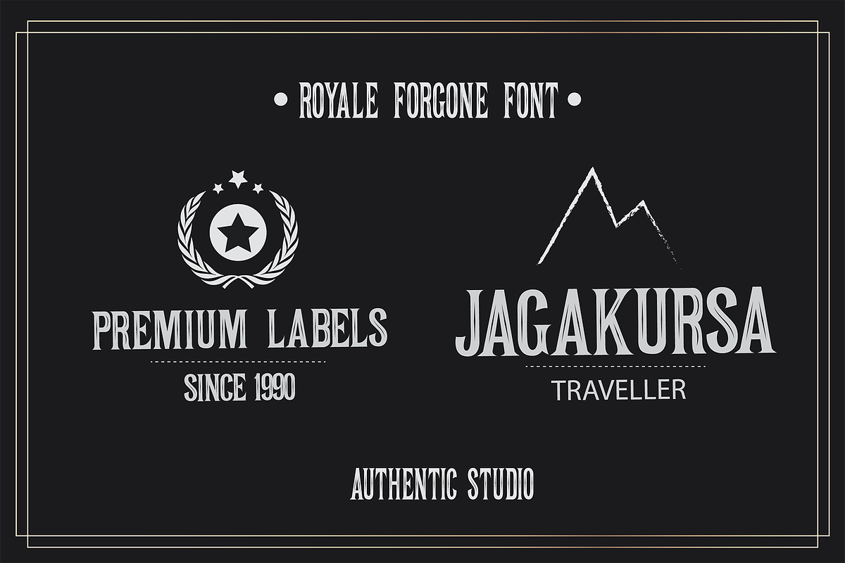 Royale Forgone Font, a Slab Serif Font by Authentic Studio (Photo 7 of 8)