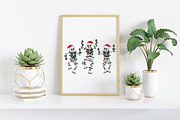 Christmas Dancing Skeleton Png, an Illustration by Craft Nest (Thumbnail 5 of 6)