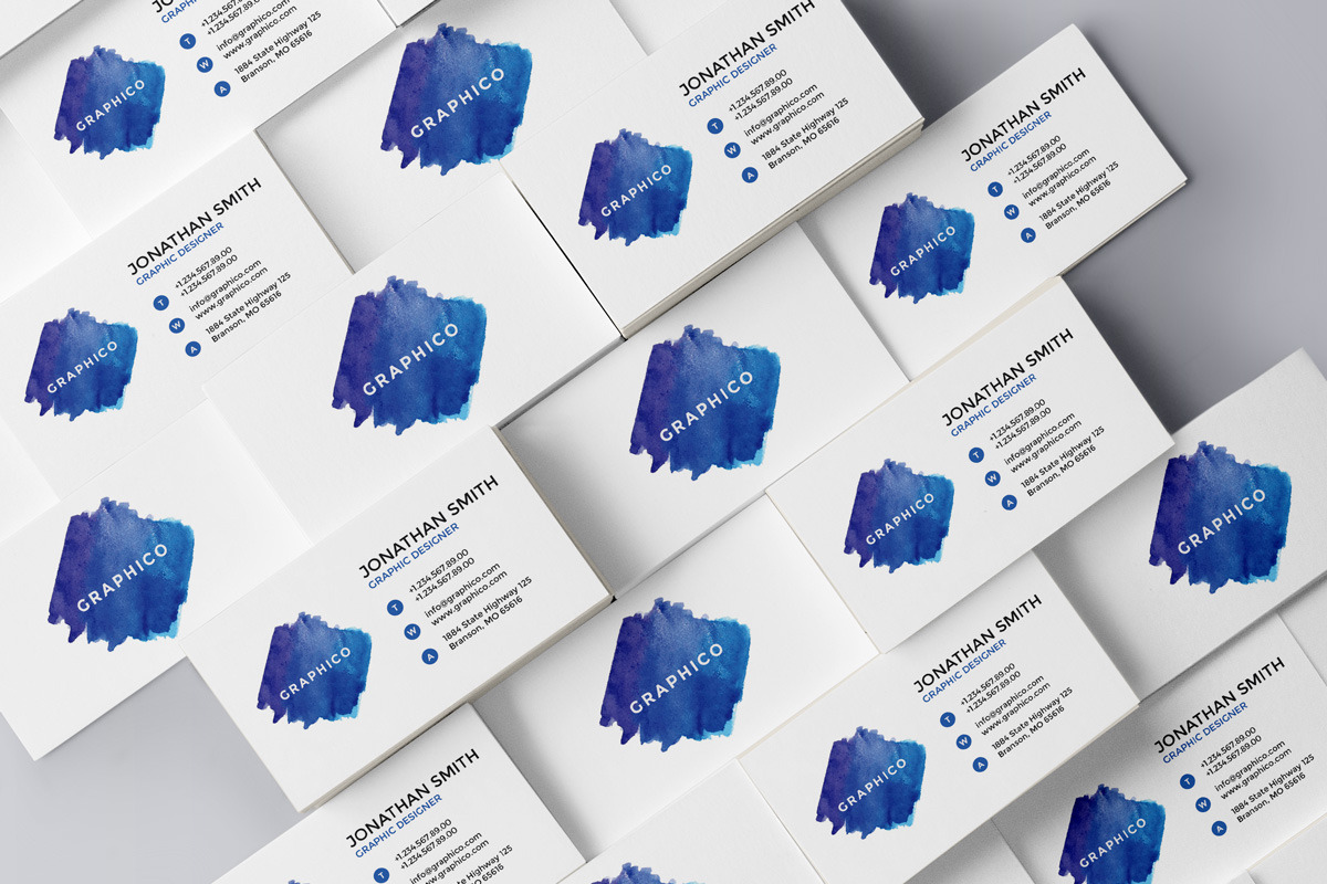 Simple Watercolor Business Card - 42, a Business Card Template by ND Design (Photo 11 of 13)