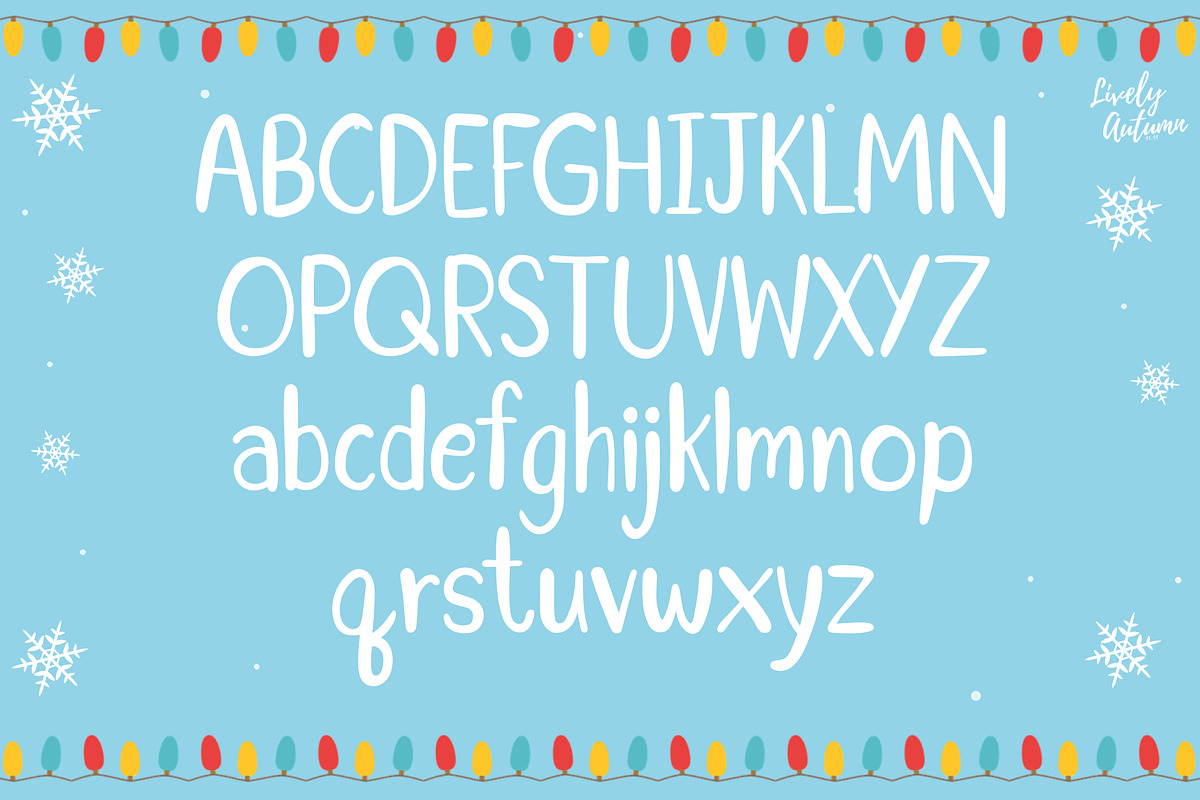 Winter Wonderland | Handwriting Font, a Handwritten Font by LivelyAutumn11.11 (Photo 2 of 5)