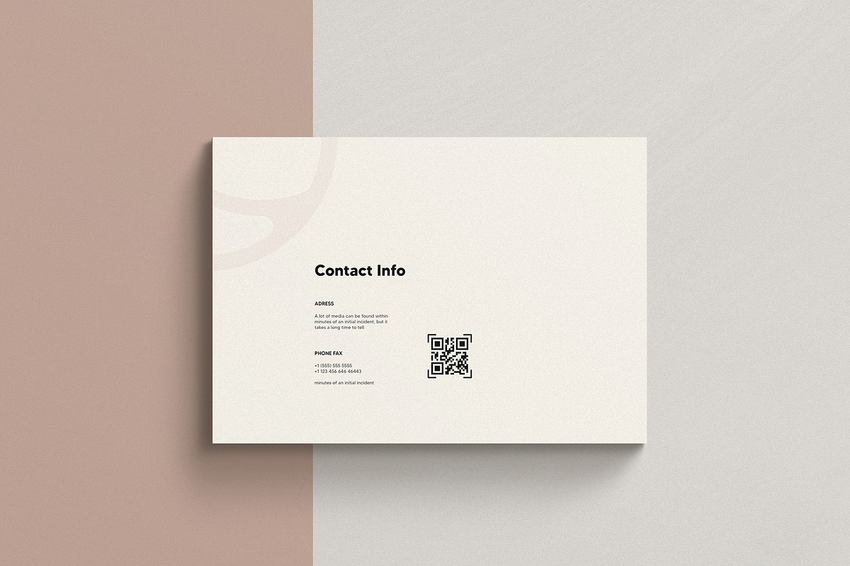 Minimal Portfolio Template, a Brochure Template by KreateTribe (Photo 7 of 9)