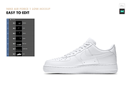 NIKE AIR FORCE 1 Low | Mockup, an Apparel Mockup by MockupsPro (Thumbnail 4 of 4)