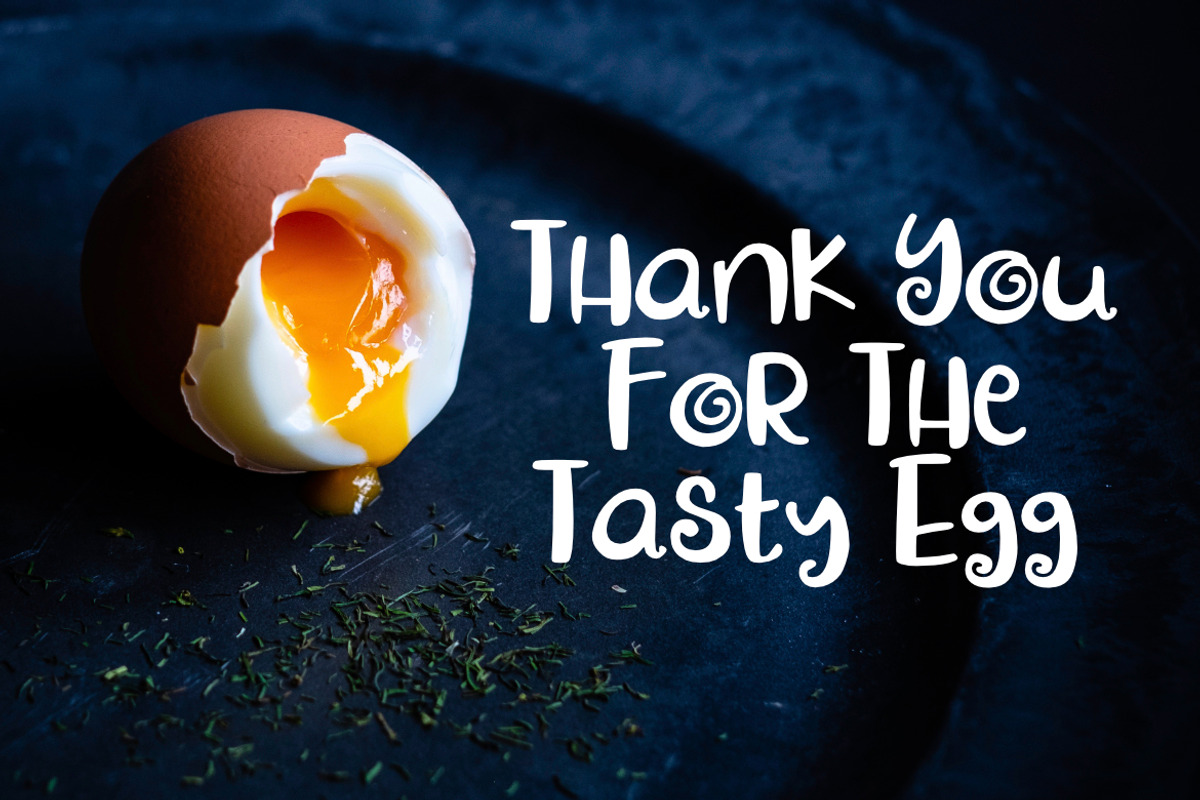 Yolks Tasty Font preview 3