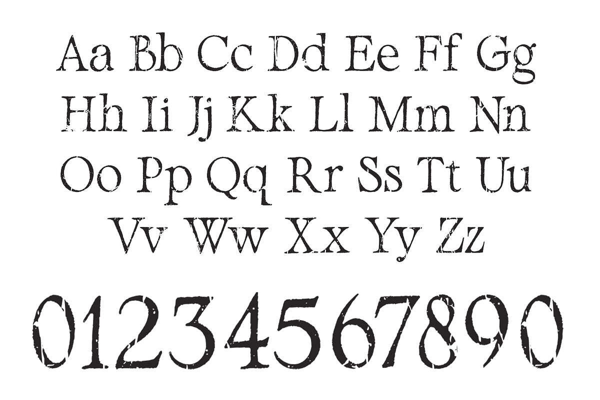 Mote - VintageClassic Rough Typeface, a Serif Font by overlaytemplates (Photo 5 of 6)